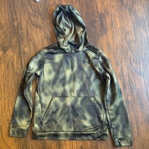 Under Armour YOUTH Large green hoodie (J26)